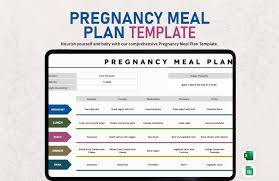 Budget Pregnancy Meal Plan Week